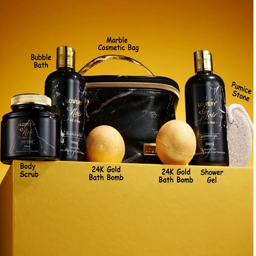 7-Pc. Noir Luxury Body-Care Gift Set-NWT